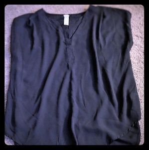 Black flowy blouse
